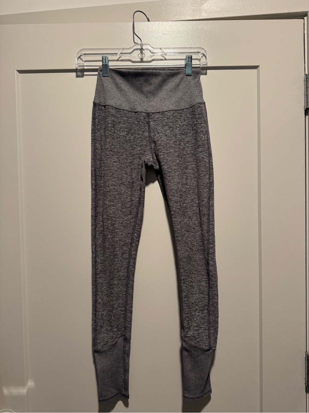 ALO Yoga Women's Heather Gray High-Waist Seamless Leggings